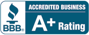 A+ Rating with Better Business Bureau logo